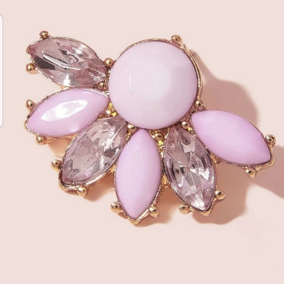 *Monroe* Pink Stone Earrings - Picture 2 of 3